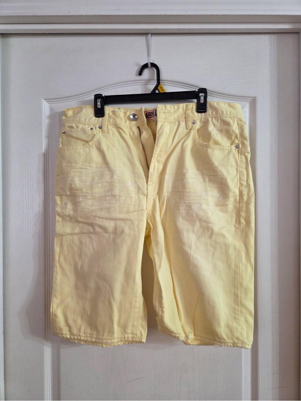 Akoo Empire Men’s Yellow Baggy Y2K Shorts NWT Sz 34. JY-68
